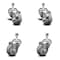 Service Caster 3.5 Inch Gray Polyurethane Wheel Swivel 1/2 Inch Threaded Stem Caster Brake, 2PK SCC-TS20S3514-PPUB-TLB-121315-2-S-2 - alternate 1